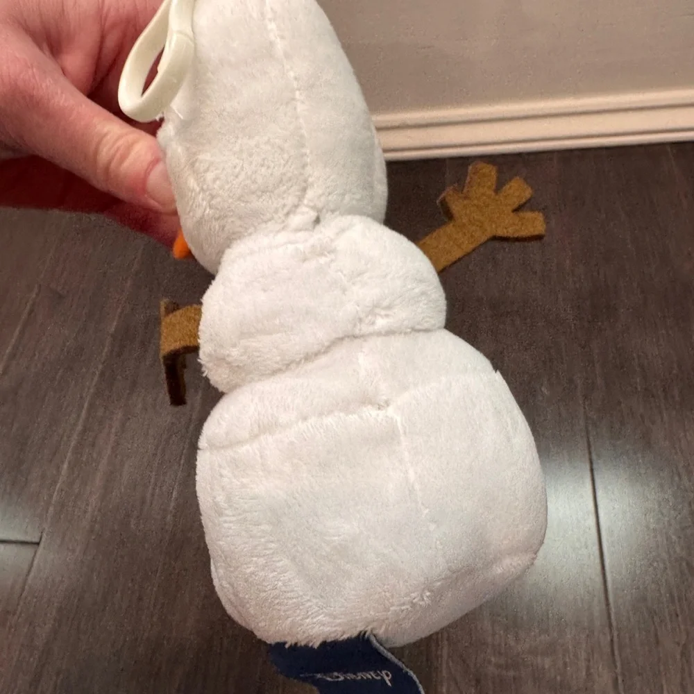 Disney Olaf Frozen SMALL White and Orange Snowman Plush Stuffed Animal Toy - Picture 6 of 7
